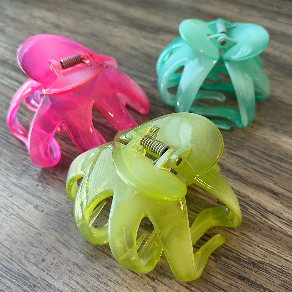 Colorful Hair Claw Clips